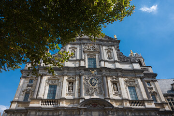 Fototapeta premium Summer view on Carolus Borromeus church