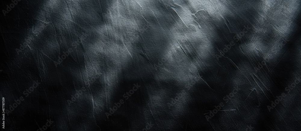 Aufkleber Dark toned black paper texture with a soft focused spotlight adding elegance to the copy space image