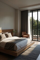 bedroom in hotel