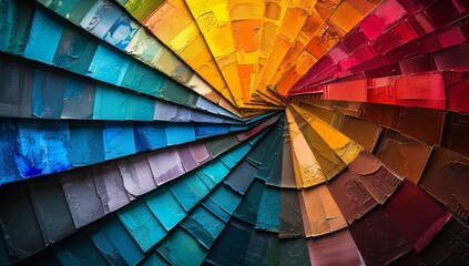 Obraz premium Color swatches, showcasing an array of vibrant colors and shades