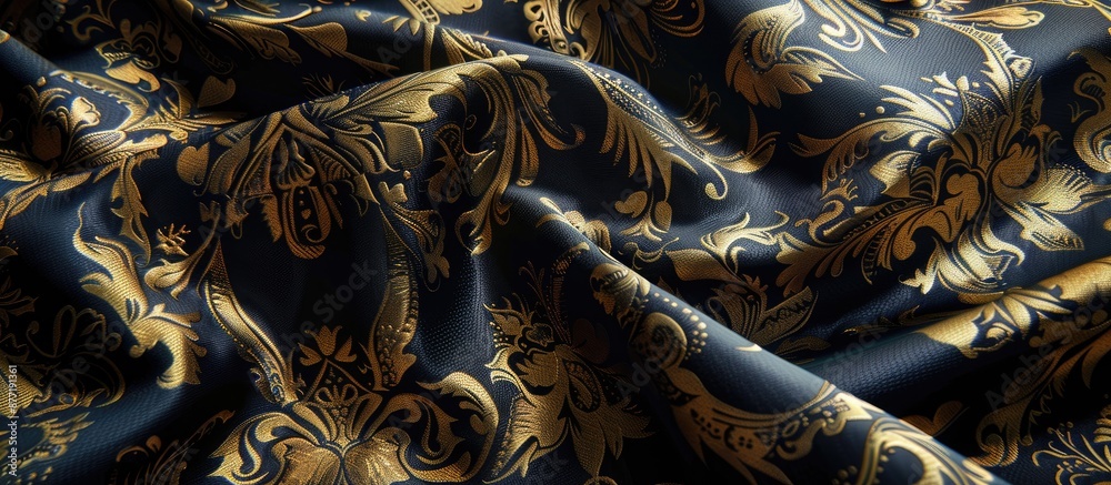 Poster Exquisite fabric with a luxurious texture. with copy space image. Place for adding text or design