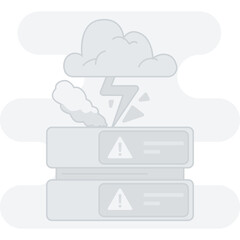 Error 500 internal server illustration, perfect for user interface projects
