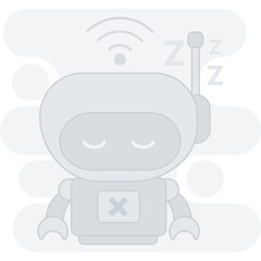 No internet connection illustration, perfect for user interface projects
