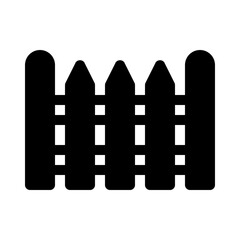 fence glyph icon
