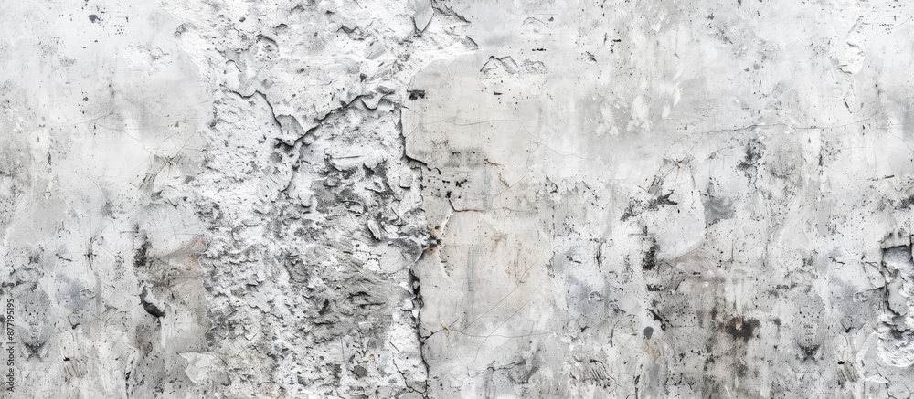 Aufkleber Old gray concrete texture on a beautiful white abstract background adding copy space image