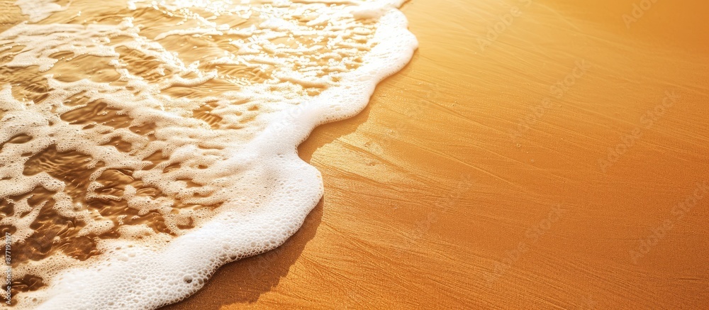 Poster background featuring a sandy beach with space for copy or text