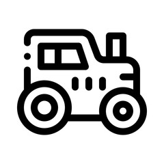 Tractor line icon