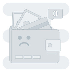 Empty transaction illustration, perfect for user interface projects