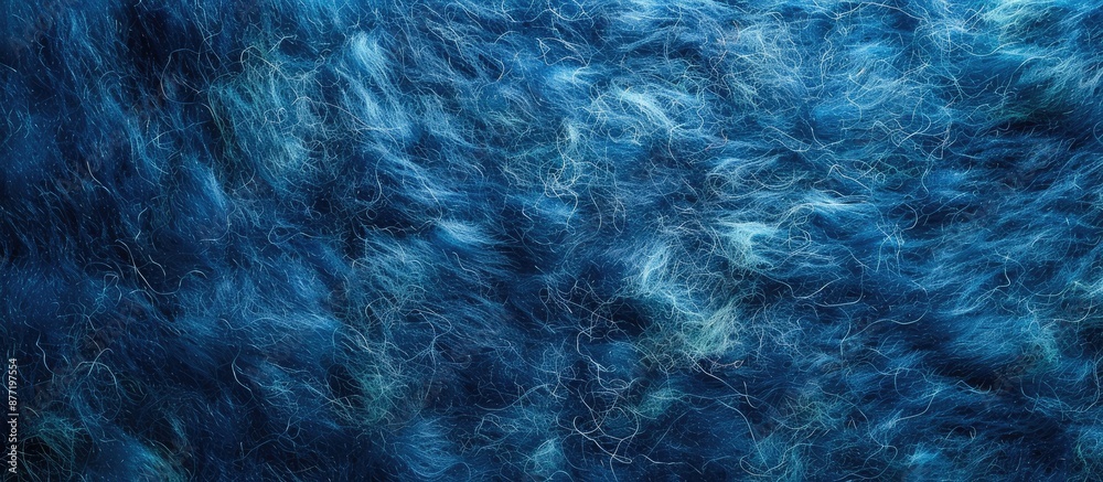 Aufkleber Blue abstract background featuring a felt texture with copy space image