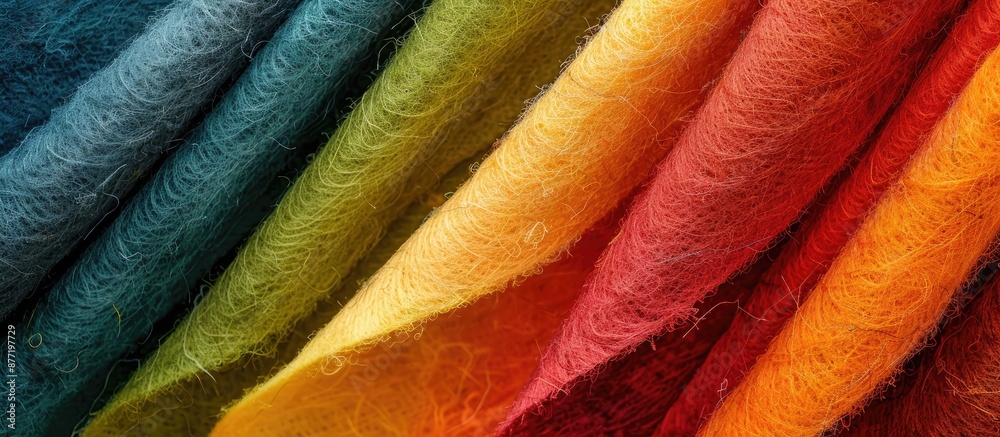 Poster Image displaying the blend of colorful felt textures with copy space image