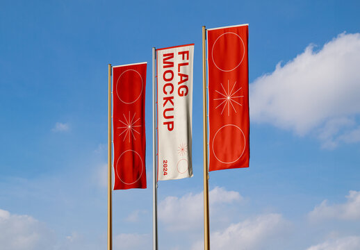 Three Flag Mockups