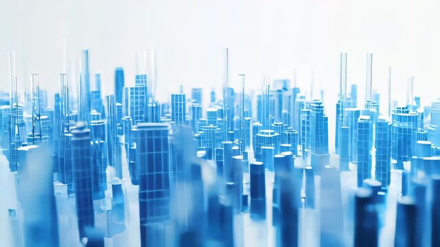 Data generated cpu smart city background. 