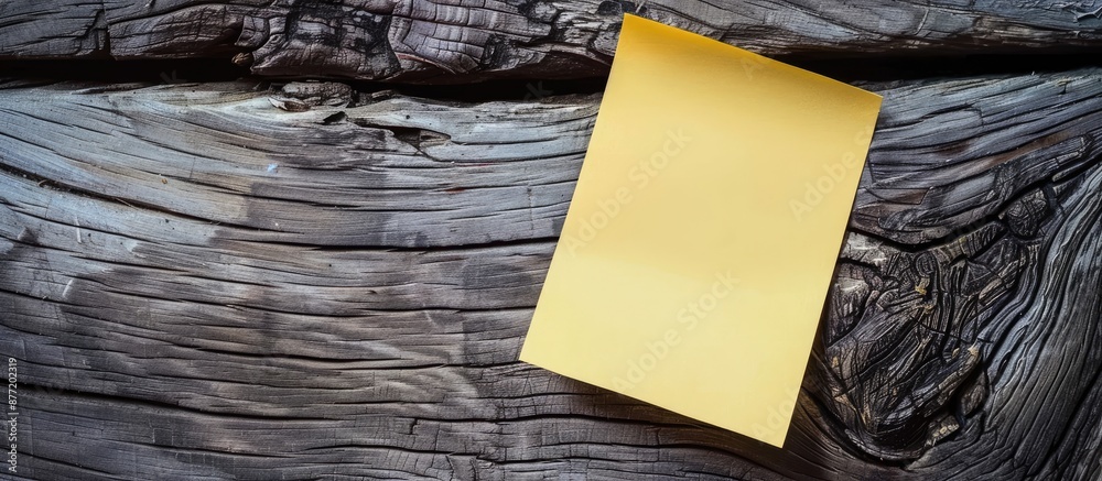 Poster A blank sticky note with ample copy space image for convenient writing and editing
