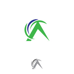 Premium letter A logo design concept icon in modern style