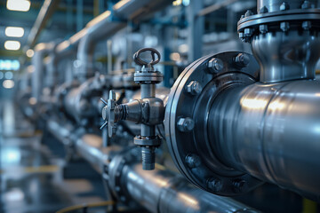 Pipe industry, water pump installation, industrial pressure valve engineering