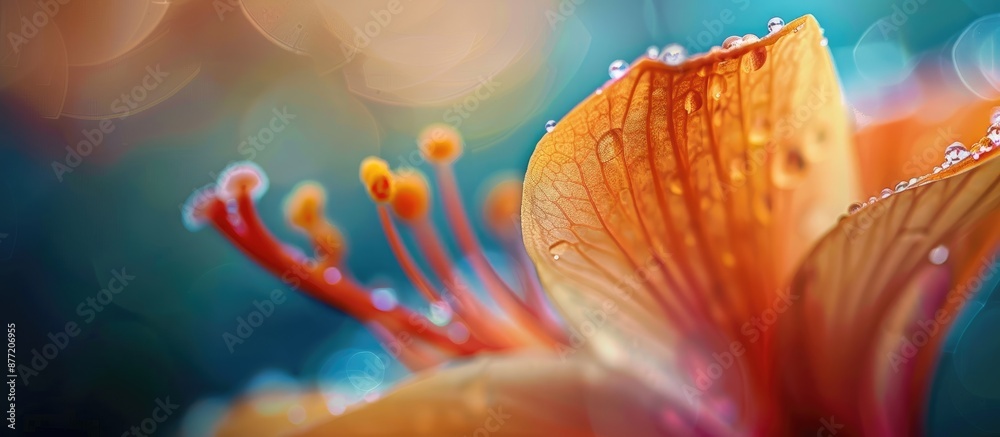 Poster A deliberately blurred close up of a flower for use as a copy space image