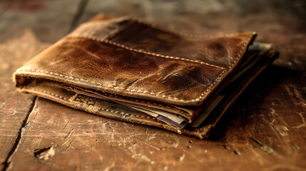 Empty Wallet Representing Financial Struggle and Hardship