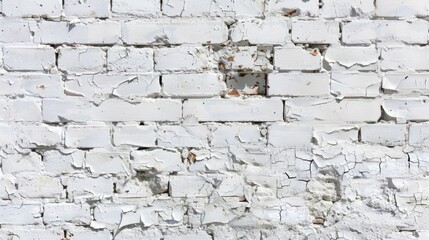 Aged white brick wall Background element