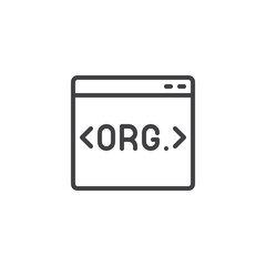 Schema Markup line icon