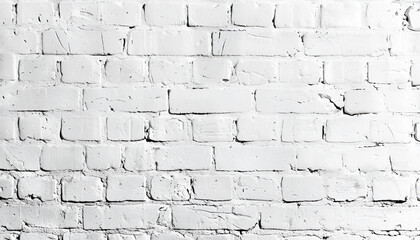 Obraz premium white brick wall background in rural room