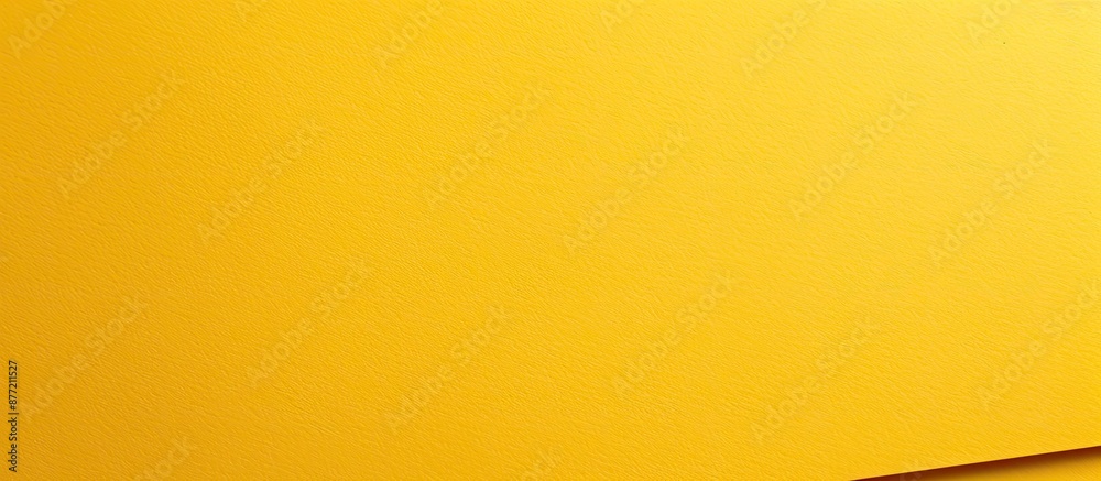 Poster Sleek yellow paper with a spotless surface offering a blank copy space image for adding text in advertisements or art