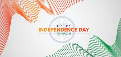 Indian independence day 15 august vector poster