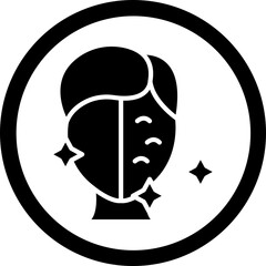 Aging Vector Glyph Black Icon