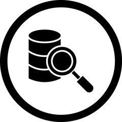 Searchability Vector Glyph Black Icon