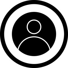 Customer Glyph Black Icon