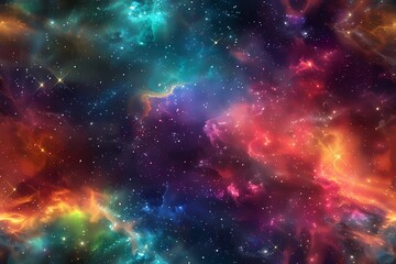 Obraz premium Cosmic Nebulae with Stars