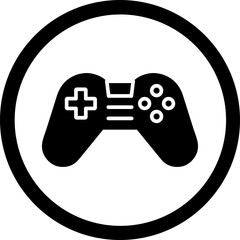 Joystick Glyph Black Icon