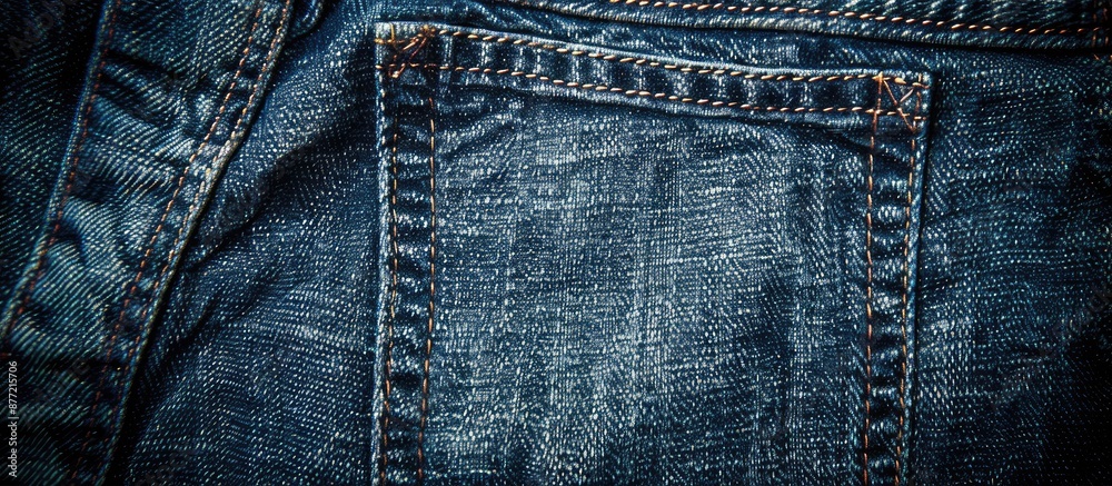 Poster background of denim jeans with copy space image