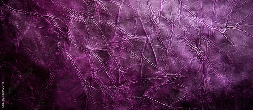 Poster a purple leather texture in the background with ample copy space image