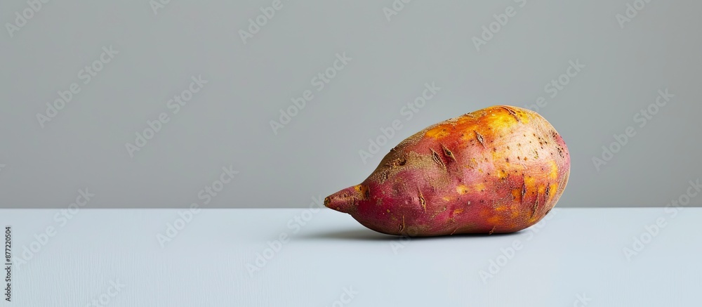 Aufkleber a sweet potato on a clear white background with ample copy space image