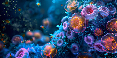 "Microscopic Coral Reef Life - Marine Biology and Ecosystem | Underwater Coral Reefs - Biodiversity and Ocean Science"

