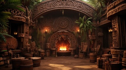 Obraz premium Warm decoration cultures