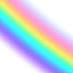 Rainbow gradient segment isolated on transparent background, Overlay gradient