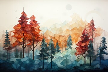 Pattern Flowers Pastel Colors Illustration, generative IA