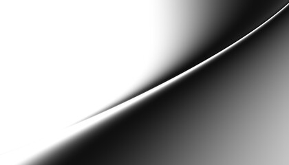 Blurred transparent gradient background. Elegant black wavy line on Transparent png overlay background