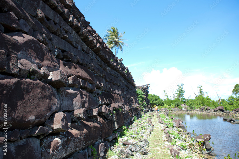 Canvas Prints Pohnpei Islands Micronesia Ruins Nan Mandol on a cloudy autumn day