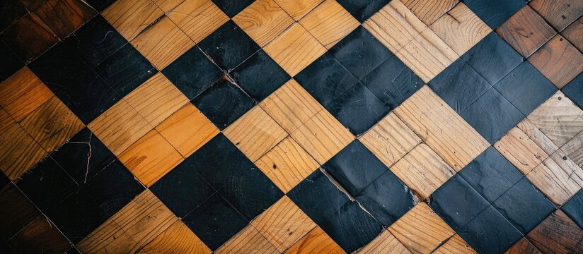 Overhead shot of a Montessori checkerboard with copy space image