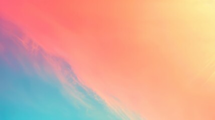 A soft, colorful sky at sunset