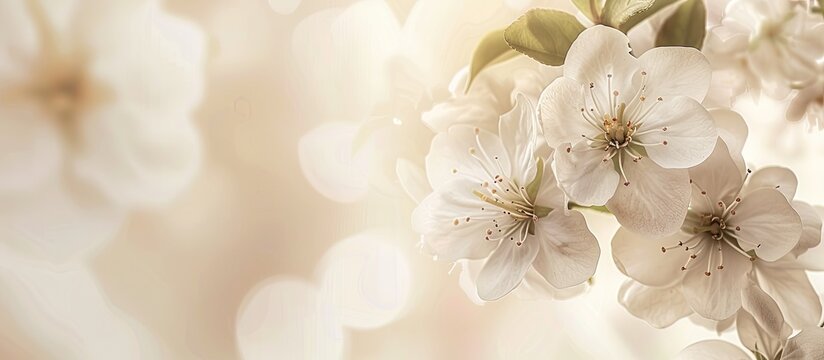 Neutral background with a floral design ideal for sympathy condolences funeral or somber greeting cards providing ample copy space for personal messages