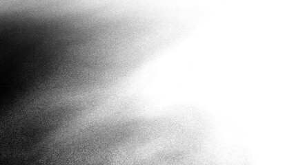 Black noise grain transparent gradient background. Dust effect with Transparent png overlay background