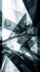 Abstract geometric shapes create a modern design
