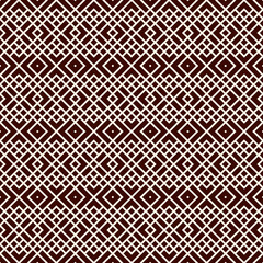 Ethnic, tribal seamless surface pattern. Embroidery ornament. Folk background. Repeated geometric symbols motif. Folkloric wallpaper. Delicate digital paper, textile print. Vector art / illustration