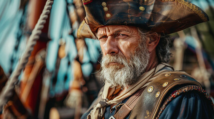 International Pirate Imitation Day.harsh pirates. A formidable pirate. The pirate ship