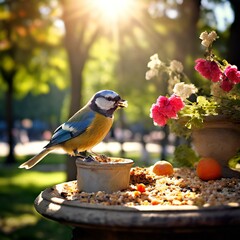 Naklejka premium Beautiful bird created by ai image.