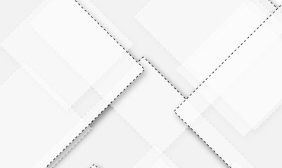 Geometric white abstract square shape banner background. Digital futuristic technology 
concept geometric line vector background. Design for banner, poster, template, cover, technology background.
