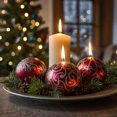 Christmas tree in the city